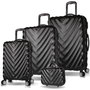 Zoozie Bags Juego de maletas de 4 piezas Negro
